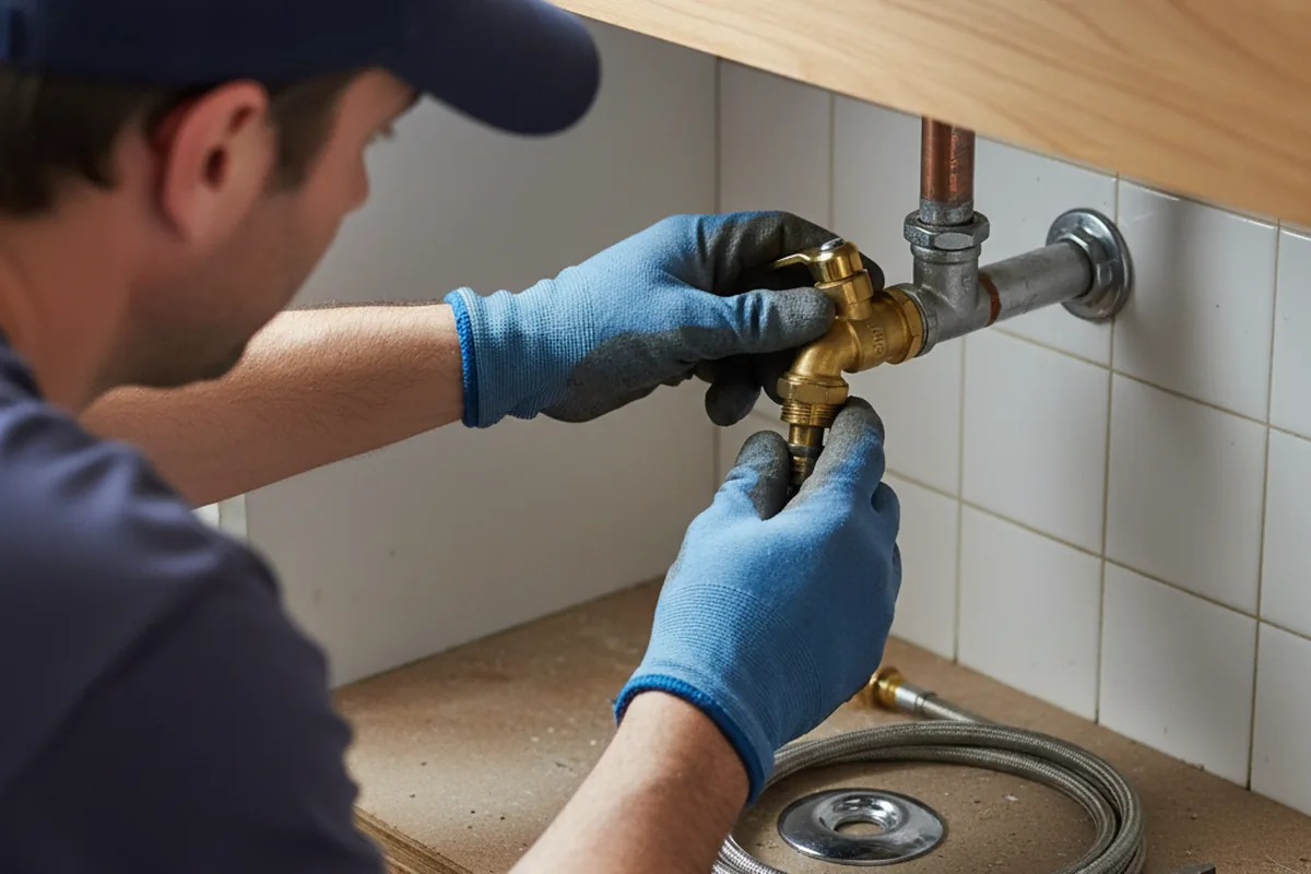 Shutoff valve and fitting work during Repiping in Dale